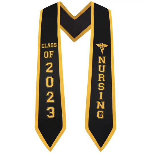 2024 Hot Sales custom cheap embroidery imprint graduation stole sash