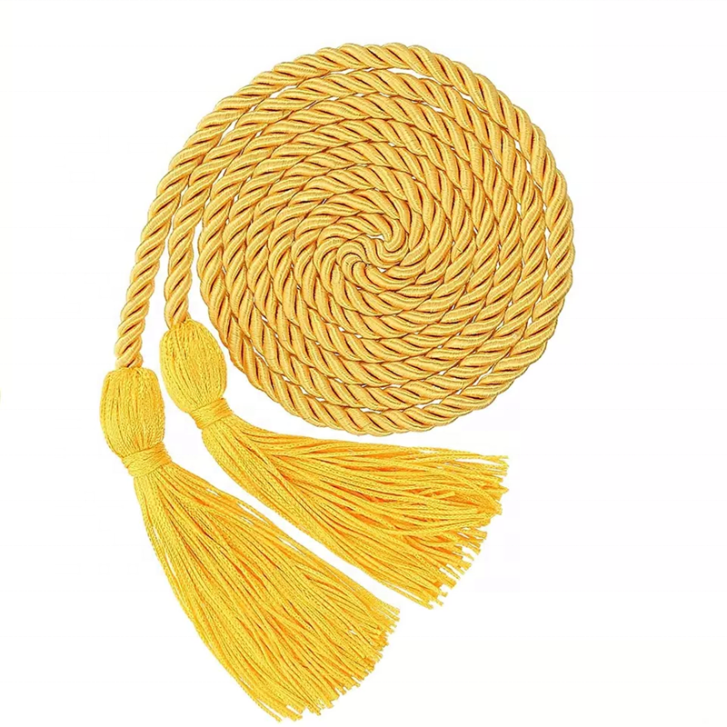 2024 Gold polyester graduation honor academic cord